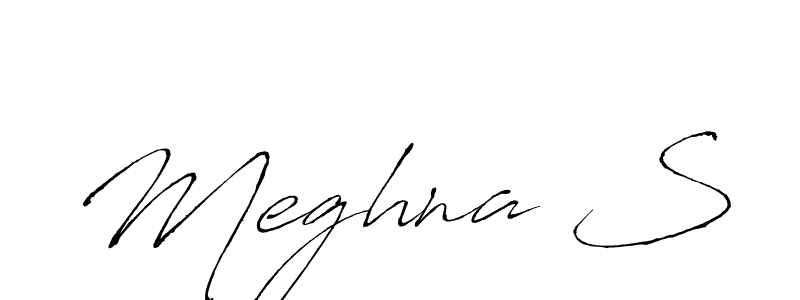 Also we have Meghna S name is the best signature style. Create professional handwritten signature collection using Antro_Vectra autograph style. Meghna S signature style 6 images and pictures png