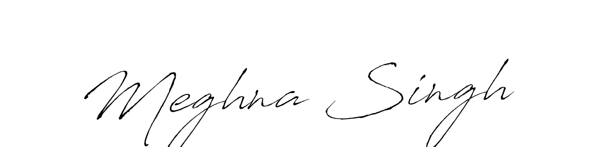 Create a beautiful signature design for name Meghna Singh. With this signature (Antro_Vectra) fonts, you can make a handwritten signature for free. Meghna Singh signature style 6 images and pictures png
