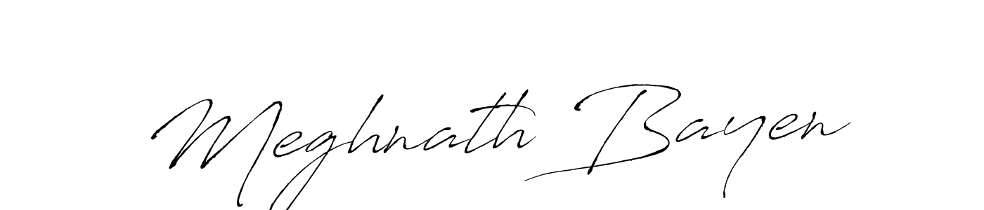 Create a beautiful signature design for name Meghnath Bayen. With this signature (Antro_Vectra) fonts, you can make a handwritten signature for free. Meghnath Bayen signature style 6 images and pictures png