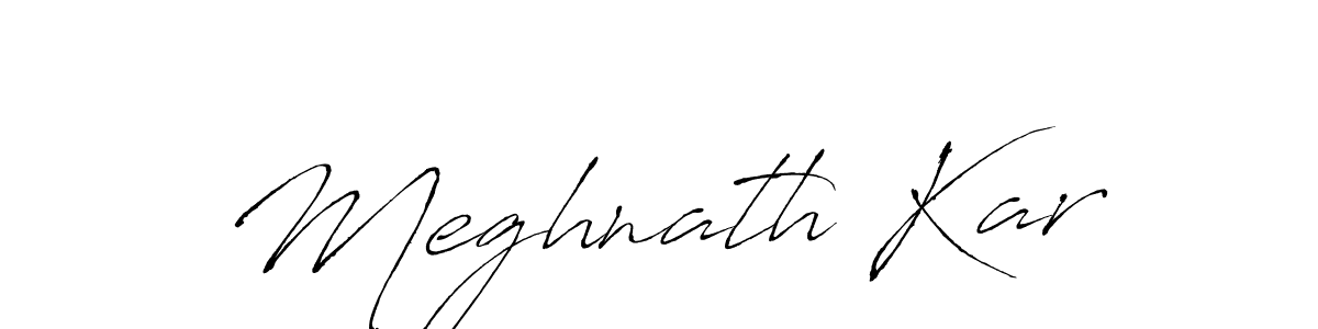 Create a beautiful signature design for name Meghnath Kar. With this signature (Antro_Vectra) fonts, you can make a handwritten signature for free. Meghnath Kar signature style 6 images and pictures png
