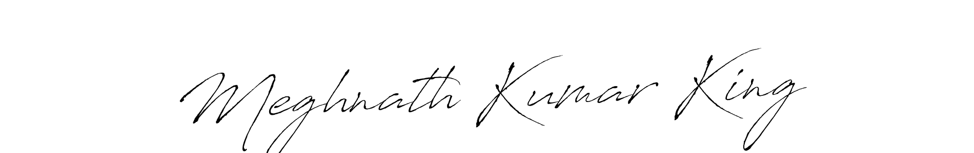 Make a beautiful signature design for name Meghnath Kumar King. With this signature (Antro_Vectra) style, you can create a handwritten signature for free. Meghnath Kumar King signature style 6 images and pictures png