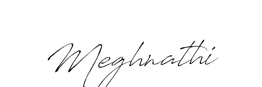 How to make Meghnathi signature? Antro_Vectra is a professional autograph style. Create handwritten signature for Meghnathi name. Meghnathi signature style 6 images and pictures png