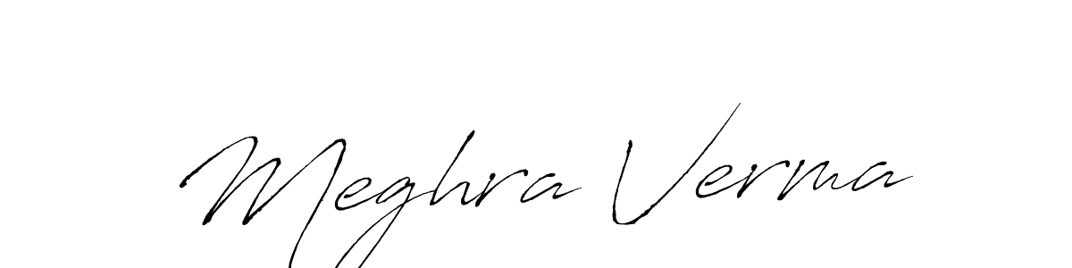 Antro_Vectra is a professional signature style that is perfect for those who want to add a touch of class to their signature. It is also a great choice for those who want to make their signature more unique. Get Meghra Verma name to fancy signature for free. Meghra Verma signature style 6 images and pictures png