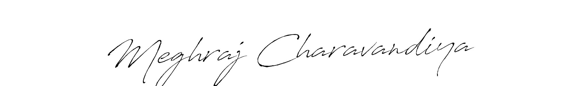 You should practise on your own different ways (Antro_Vectra) to write your name (Meghraj Charavandiya) in signature. don't let someone else do it for you. Meghraj Charavandiya signature style 6 images and pictures png