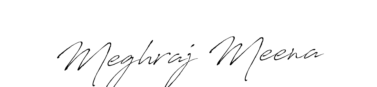 Also we have Meghraj Meena name is the best signature style. Create professional handwritten signature collection using Antro_Vectra autograph style. Meghraj Meena signature style 6 images and pictures png