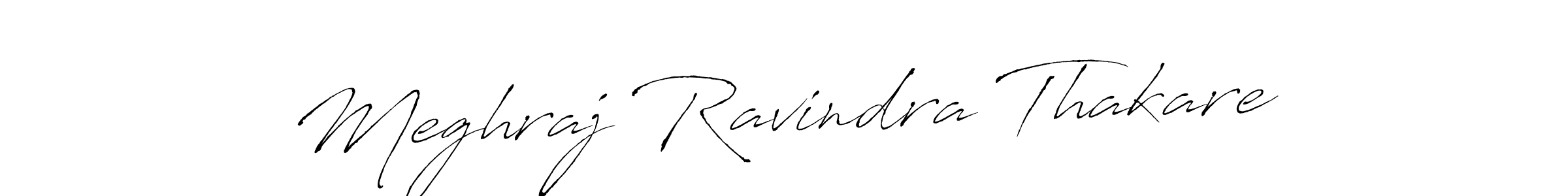 Create a beautiful signature design for name Meghraj Ravindra Thakare. With this signature (Antro_Vectra) fonts, you can make a handwritten signature for free. Meghraj Ravindra Thakare signature style 6 images and pictures png