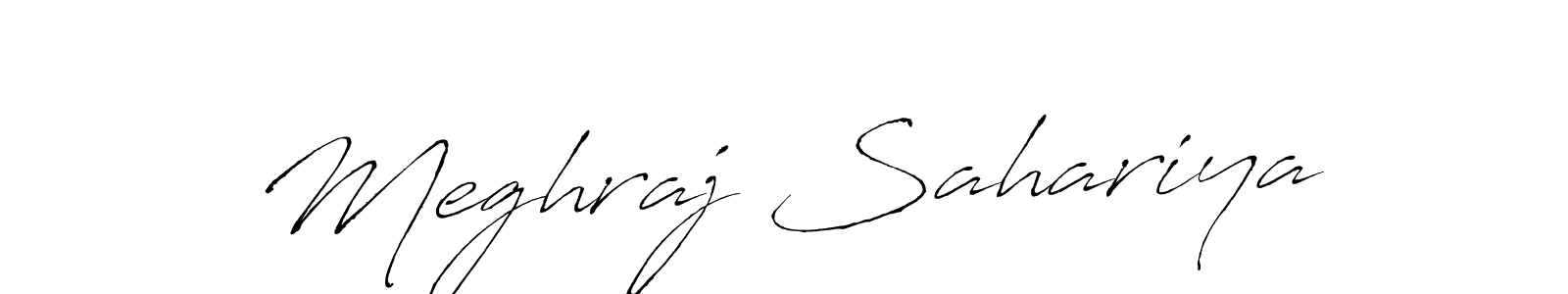 Antro_Vectra is a professional signature style that is perfect for those who want to add a touch of class to their signature. It is also a great choice for those who want to make their signature more unique. Get Meghraj Sahariya name to fancy signature for free. Meghraj Sahariya signature style 6 images and pictures png