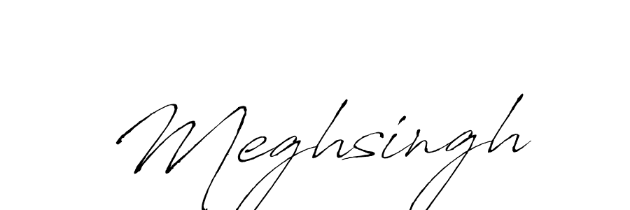 How to make Meghsingh signature? Antro_Vectra is a professional autograph style. Create handwritten signature for Meghsingh name. Meghsingh signature style 6 images and pictures png