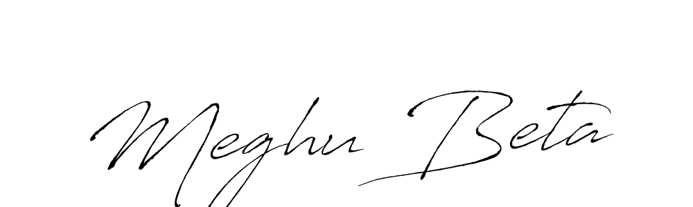 Also we have Meghu Beta name is the best signature style. Create professional handwritten signature collection using Antro_Vectra autograph style. Meghu Beta signature style 6 images and pictures png