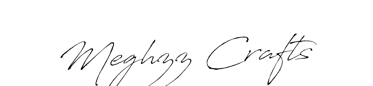 Once you've used our free online signature maker to create your best signature Antro_Vectra style, it's time to enjoy all of the benefits that Meghzz Crafts name signing documents. Meghzz Crafts signature style 6 images and pictures png