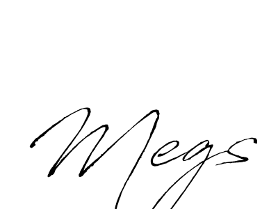 You should practise on your own different ways (Antro_Vectra) to write your name (Megs) in signature. don't let someone else do it for you. Megs signature style 6 images and pictures png