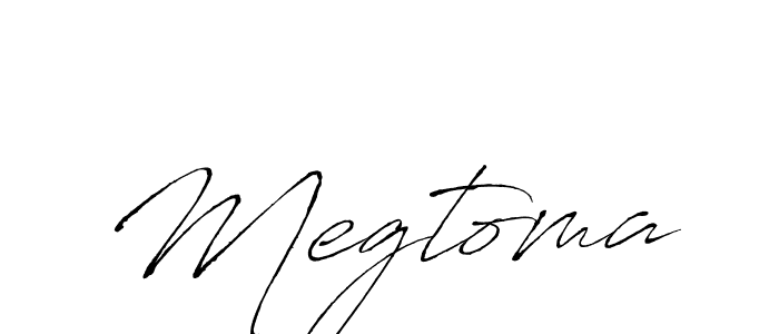 Use a signature maker to create a handwritten signature online. With this signature software, you can design (Antro_Vectra) your own signature for name Megtoma. Megtoma signature style 6 images and pictures png