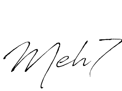 Make a beautiful signature design for name Meh7. Use this online signature maker to create a handwritten signature for free. Meh7 signature style 6 images and pictures png