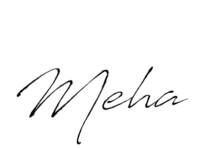 Design your own signature with our free online signature maker. With this signature software, you can create a handwritten (Antro_Vectra) signature for name Meha. Meha signature style 6 images and pictures png