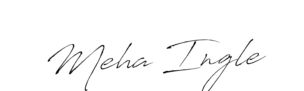 Create a beautiful signature design for name Meha Ingle. With this signature (Antro_Vectra) fonts, you can make a handwritten signature for free. Meha Ingle signature style 6 images and pictures png