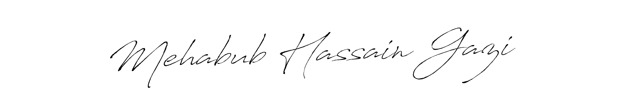 Design your own signature with our free online signature maker. With this signature software, you can create a handwritten (Antro_Vectra) signature for name Mehabub Hassain Gazi. Mehabub Hassain Gazi signature style 6 images and pictures png