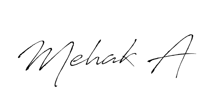 Also we have Mehak A name is the best signature style. Create professional handwritten signature collection using Antro_Vectra autograph style. Mehak A signature style 6 images and pictures png