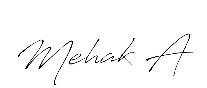 You can use this online signature creator to create a handwritten signature for the name Mehak A. This is the best online autograph maker. Mehak A signature style 6 images and pictures png