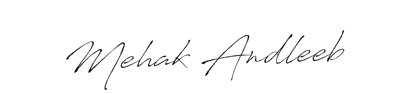 Mehak Andleeb stylish signature style. Best Handwritten Sign (Antro_Vectra) for my name. Handwritten Signature Collection Ideas for my name Mehak Andleeb. Mehak Andleeb signature style 6 images and pictures png