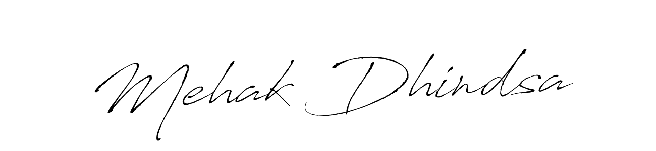 Make a beautiful signature design for name Mehak Dhindsa. With this signature (Antro_Vectra) style, you can create a handwritten signature for free. Mehak Dhindsa signature style 6 images and pictures png