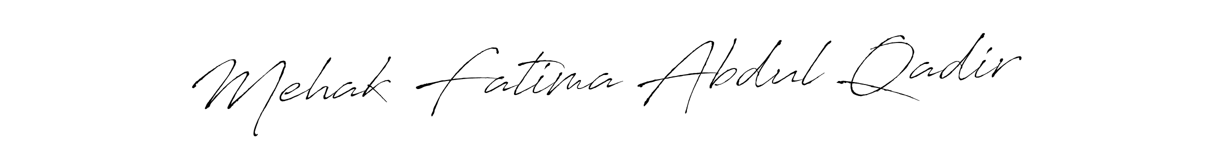 Also we have Mehak Fatima Abdul Qadir name is the best signature style. Create professional handwritten signature collection using Antro_Vectra autograph style. Mehak Fatima Abdul Qadir signature style 6 images and pictures png