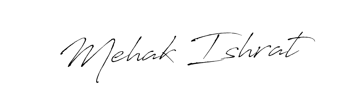 Mehak Ishrat stylish signature style. Best Handwritten Sign (Antro_Vectra) for my name. Handwritten Signature Collection Ideas for my name Mehak Ishrat. Mehak Ishrat signature style 6 images and pictures png