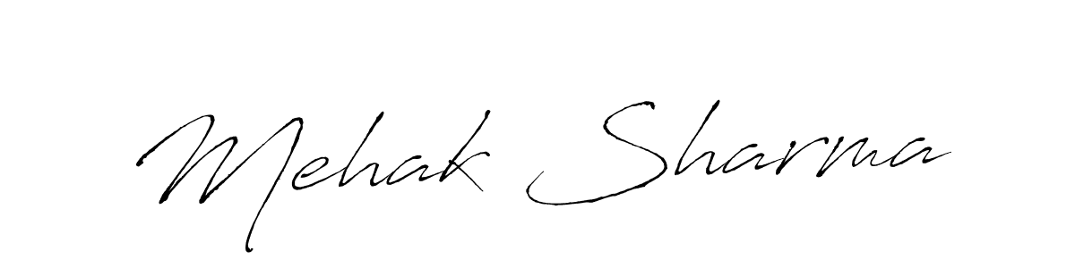 Make a beautiful signature design for name Mehak Sharma. With this signature (Antro_Vectra) style, you can create a handwritten signature for free. Mehak Sharma signature style 6 images and pictures png