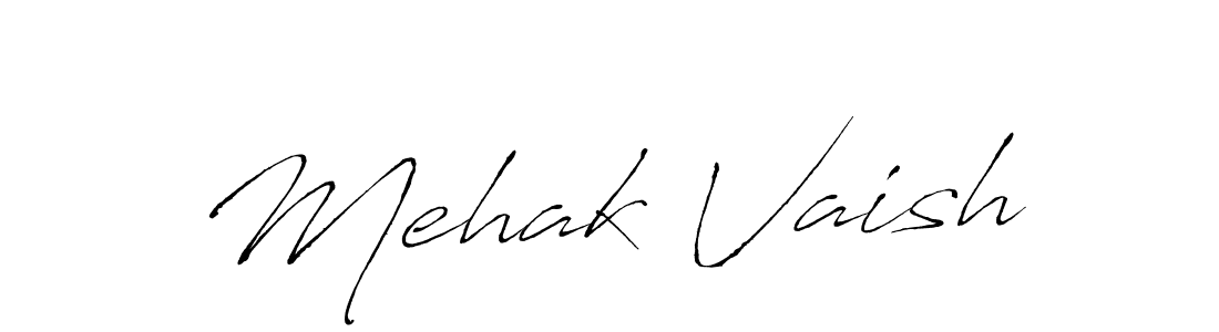 You should practise on your own different ways (Antro_Vectra) to write your name (Mehak Vaish) in signature. don't let someone else do it for you. Mehak Vaish signature style 6 images and pictures png