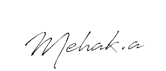 Also You can easily find your signature by using the search form. We will create Mehak.a name handwritten signature images for you free of cost using Antro_Vectra sign style. Mehak.a signature style 6 images and pictures png