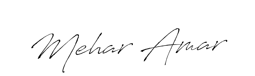 Create a beautiful signature design for name Mehar Amar. With this signature (Antro_Vectra) fonts, you can make a handwritten signature for free. Mehar Amar signature style 6 images and pictures png