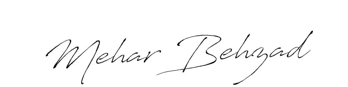Design your own signature with our free online signature maker. With this signature software, you can create a handwritten (Antro_Vectra) signature for name Mehar Behzad. Mehar Behzad signature style 6 images and pictures png