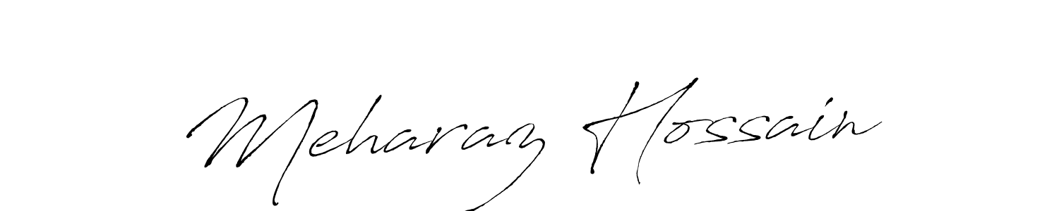 How to make Meharaz Hossain signature? Antro_Vectra is a professional autograph style. Create handwritten signature for Meharaz Hossain name. Meharaz Hossain signature style 6 images and pictures png