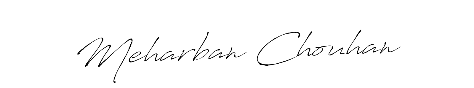 How to make Meharban Chouhan name signature. Use Antro_Vectra style for creating short signs online. This is the latest handwritten sign. Meharban Chouhan signature style 6 images and pictures png