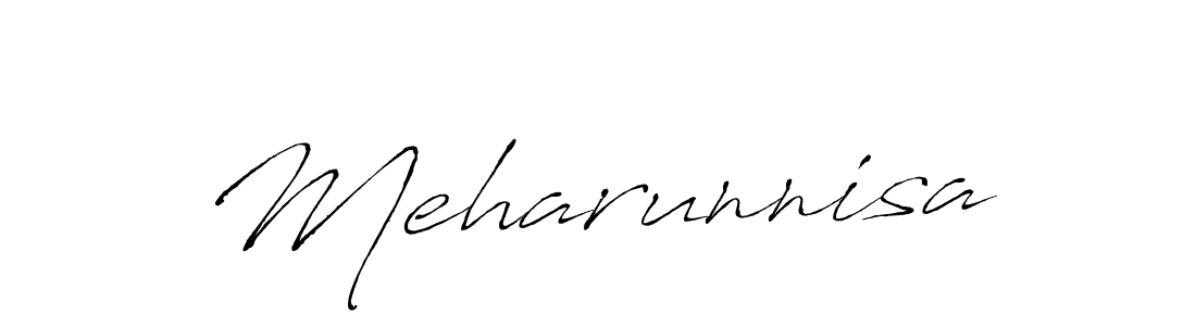 Meharunnisa stylish signature style. Best Handwritten Sign (Antro_Vectra) for my name. Handwritten Signature Collection Ideas for my name Meharunnisa. Meharunnisa signature style 6 images and pictures png