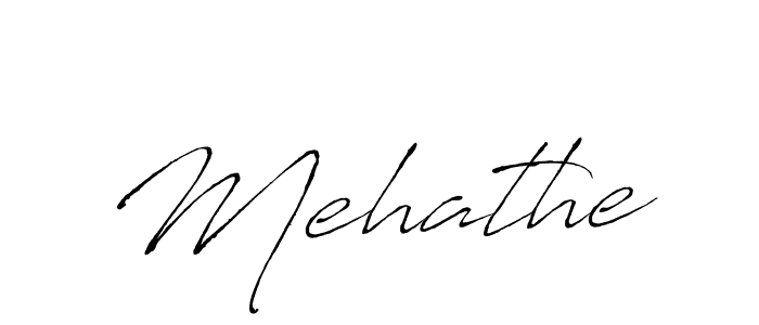 Design your own signature with our free online signature maker. With this signature software, you can create a handwritten (Antro_Vectra) signature for name Mehathe. Mehathe signature style 6 images and pictures png