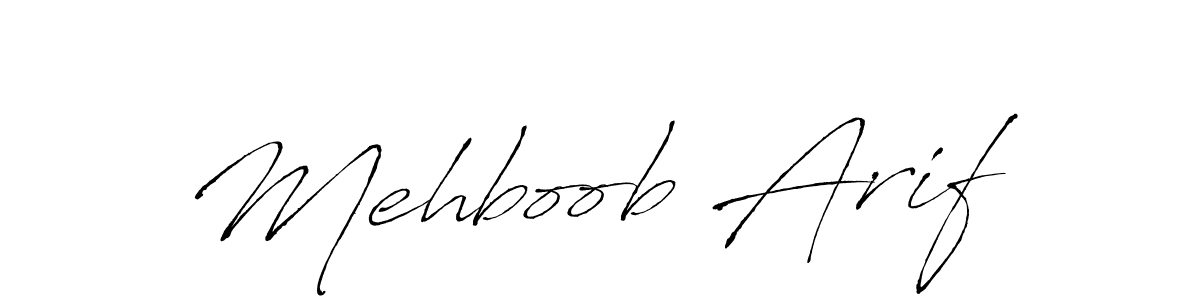 Make a beautiful signature design for name Mehboob Arif. Use this online signature maker to create a handwritten signature for free. Mehboob Arif signature style 6 images and pictures png