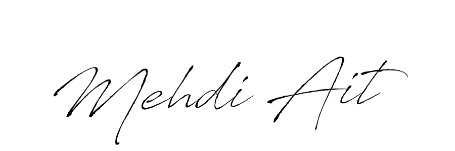 Use a signature maker to create a handwritten signature online. With this signature software, you can design (Antro_Vectra) your own signature for name Mehdi Ait. Mehdi Ait signature style 6 images and pictures png