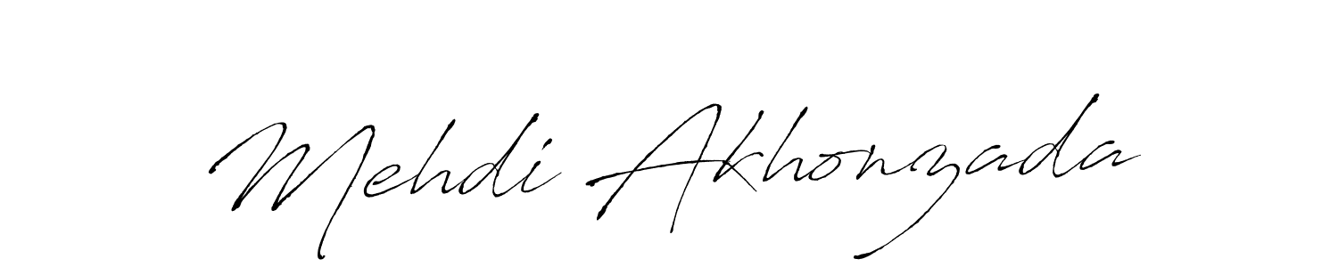 Also we have Mehdi Akhonzada name is the best signature style. Create professional handwritten signature collection using Antro_Vectra autograph style. Mehdi Akhonzada signature style 6 images and pictures png