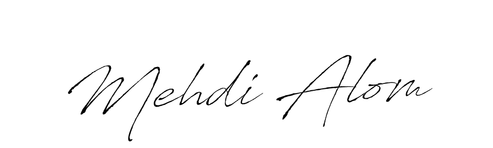 Design your own signature with our free online signature maker. With this signature software, you can create a handwritten (Antro_Vectra) signature for name Mehdi Alom. Mehdi Alom signature style 6 images and pictures png