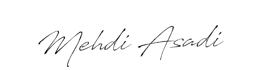 Mehdi Asadi stylish signature style. Best Handwritten Sign (Antro_Vectra) for my name. Handwritten Signature Collection Ideas for my name Mehdi Asadi. Mehdi Asadi signature style 6 images and pictures png