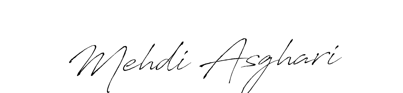 Make a beautiful signature design for name Mehdi Asghari. With this signature (Antro_Vectra) style, you can create a handwritten signature for free. Mehdi Asghari signature style 6 images and pictures png