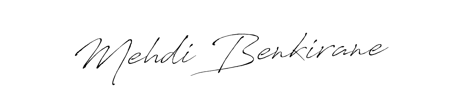 Make a beautiful signature design for name Mehdi Benkirane. With this signature (Antro_Vectra) style, you can create a handwritten signature for free. Mehdi Benkirane signature style 6 images and pictures png