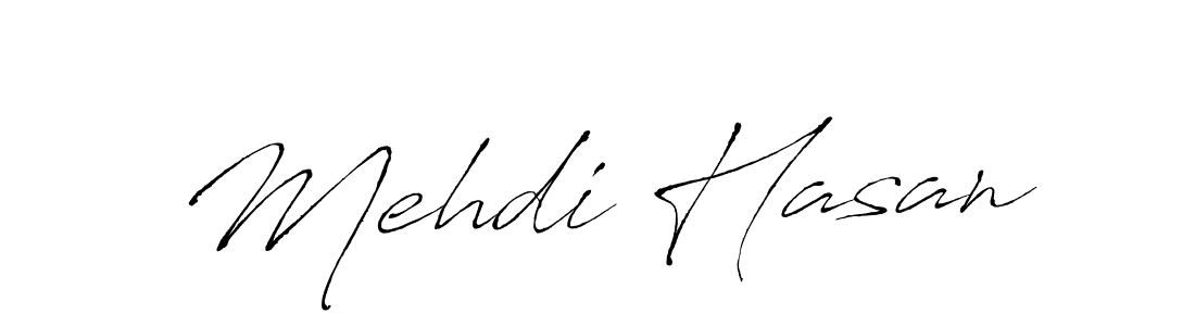 Make a beautiful signature design for name Mehdi Hasan. With this signature (Antro_Vectra) style, you can create a handwritten signature for free. Mehdi Hasan signature style 6 images and pictures png