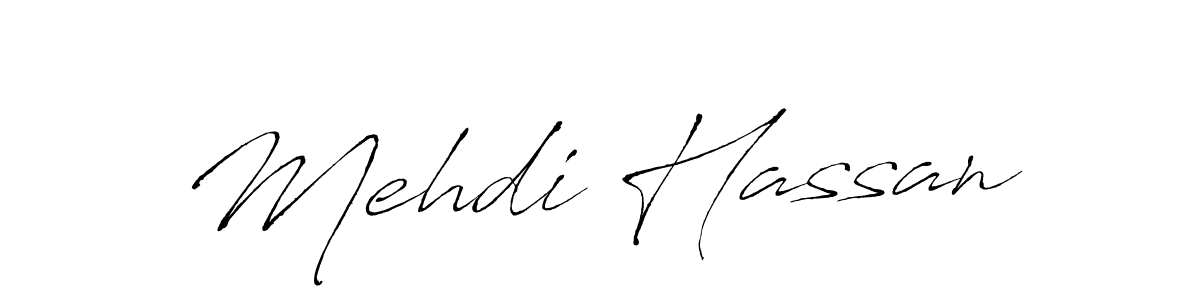 Design your own signature with our free online signature maker. With this signature software, you can create a handwritten (Antro_Vectra) signature for name Mehdi Hassan. Mehdi Hassan signature style 6 images and pictures png