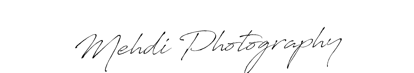 Design your own signature with our free online signature maker. With this signature software, you can create a handwritten (Antro_Vectra) signature for name Mehdi Photography. Mehdi Photography signature style 6 images and pictures png