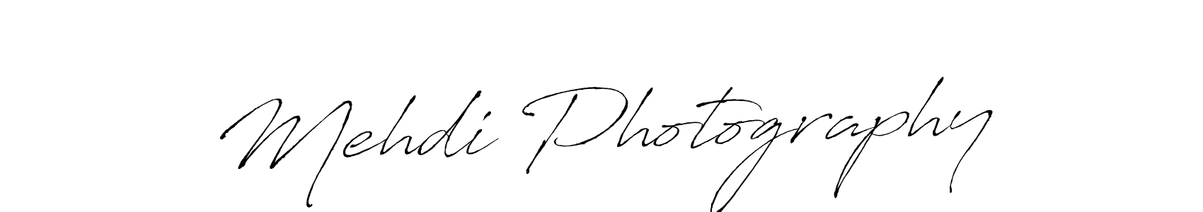 Make a beautiful signature design for name Mehdi Photography. With this signature (Antro_Vectra) style, you can create a handwritten signature for free. Mehdi Photography signature style 6 images and pictures png