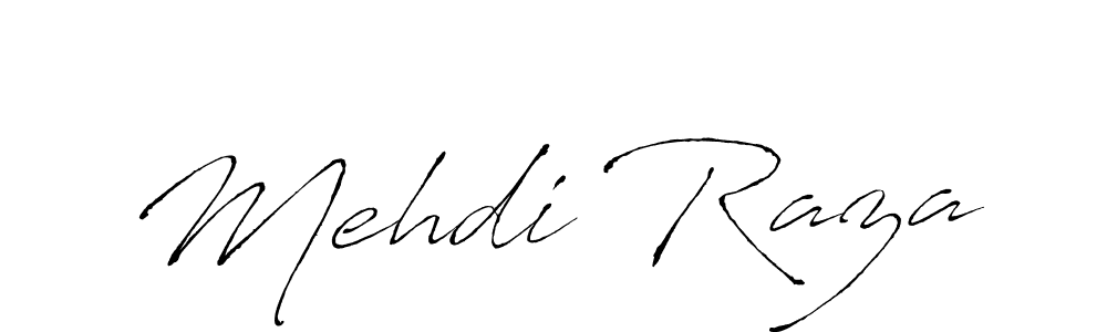 Make a beautiful signature design for name Mehdi Raza. With this signature (Antro_Vectra) style, you can create a handwritten signature for free. Mehdi Raza signature style 6 images and pictures png