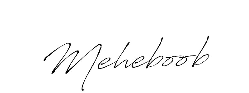 Make a beautiful signature design for name Meheboob. With this signature (Antro_Vectra) style, you can create a handwritten signature for free. Meheboob signature style 6 images and pictures png