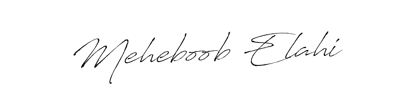 How to make Meheboob Elahi signature? Antro_Vectra is a professional autograph style. Create handwritten signature for Meheboob Elahi name. Meheboob Elahi signature style 6 images and pictures png