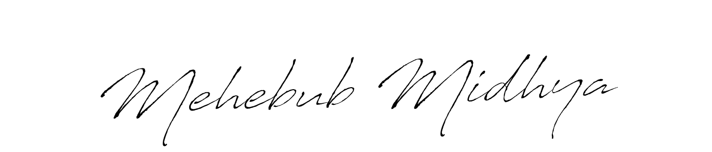 Similarly Antro_Vectra is the best handwritten signature design. Signature creator online .You can use it as an online autograph creator for name Mehebub Midhya. Mehebub Midhya signature style 6 images and pictures png